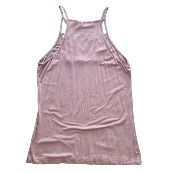 Buckle Red by BKE Lattice High Neck Tank Top Lavender Size Medium - Picture 2 of 6